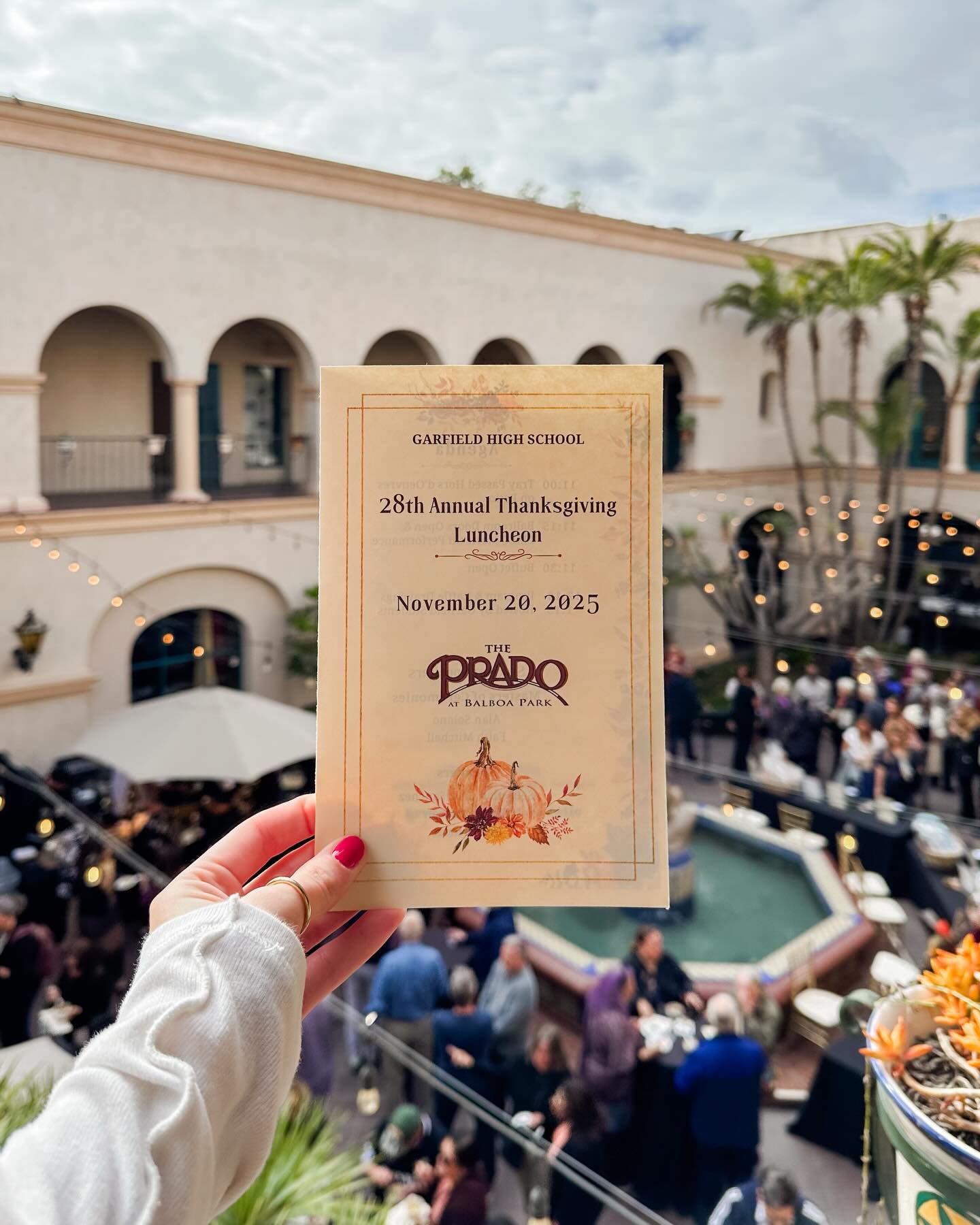 Yesterday, The Prado hosted Garfield High School’s 28th Annual Thanksgiving Luncheon. @dinecrg is grateful for this partnership and opportunity to provide mentorship and career development for Garfield’s students, since 1997.